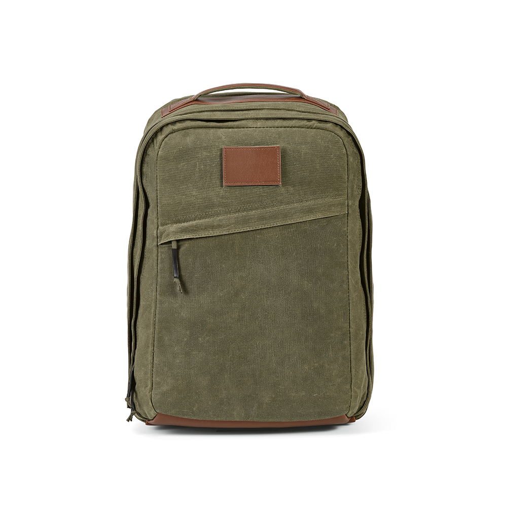 Sac à dos publicitaire coton recyclé 230g Cape Town Vert armée